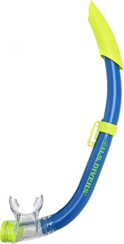 Vista 5 de U.S. Divers Dorado II - Máscara juvenil, aletas ProFlex, juego juvenil de esnórquel Seabreeze DX, aletas grandes para niños de 5 a 8, azul/amarillo