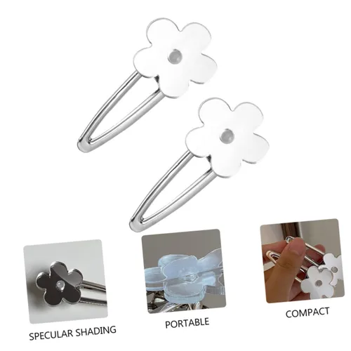 Vista 4 de Mikinona 2 pinzas para el cabello con diseño de billetes de moda para niñas, accesorios versátiles para tocado para el cabello