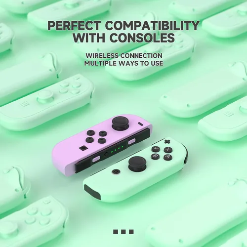 Vista 6 de deidow Joypad Controller Compatible with Switch, Wireless Joy Cons Replacement for Switch Controller, Left and Right Switch Joycons Support Dual