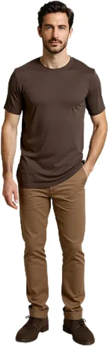 Vista 9 de Camiseta para hombre, sin encogimiento, suave, ajustada, de primera calidad, 100% algodón Supima