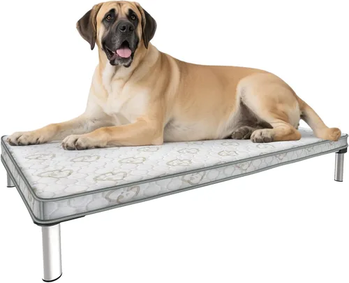 Vista 15 de FXW TitanNest Cama Elevada para Perros a Prueba de Masticación, Catre Elevado para Uso Interior/Exterior/Camping, Cama Refrescante para Mascotas