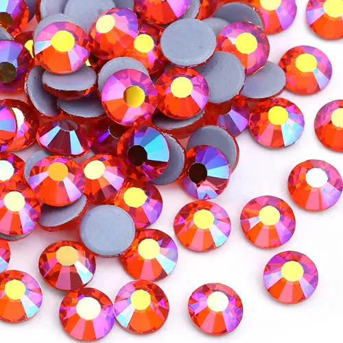 Vista 8 de Jollin Hot Fix - Diamantes de imitación de cristal con parte trasera plana, gemas de diamantes de imitación de 0.079 pulgadas