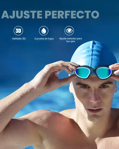 Vista 3 de ZIONOR G1 - Gafas de natación polarizadas unisex para mujeres adultas, antiniebla, 100% anti UV, gafas de buceo