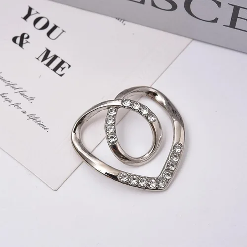 Vista 18 de 4 piezas de clip de anillo de bufanda para mujer, broche de perlas y flores, hebilla de metal para chal, accesorios de decoración para damas y niñas