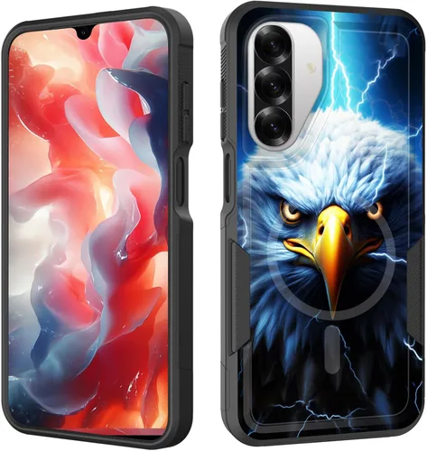 Vista 169 de Funda magnética para Galaxy A16 5G, [compatible con MagSafe] [protección contra caídas de grado militar] Funda resistente a prueba de golpes