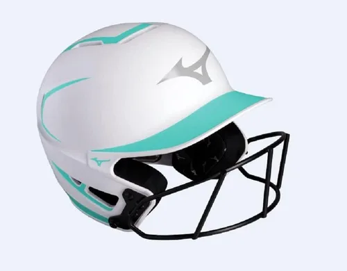 Vista 11 de Mizuno Casco de bateo de sóftbol F6 Fastpitch para adultos con máscara