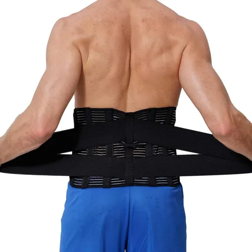 Vista 4 de Faja para soporte lumbar, cinturón de soporte, ancho y ajustable Neotech, M, 1
