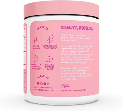 Vista 7 de Love Sweat Fitness Péptidos de colágeno marino para mujer, hidratación de la piel, apoyo para el cabello y las articulaciones, suplemento