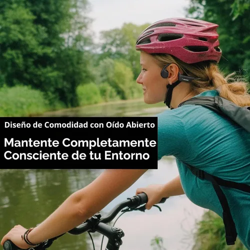 Vista 6 de Auriculares de oído abierto Bluetooth inalámbricos, IP68 impermeables de conducción ósea Bluetooth, auriculares inalámbricos Bluetooth, auriculares