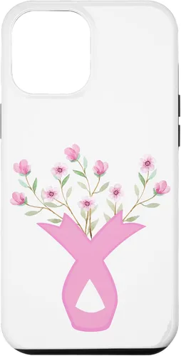 Vista 26 de Flower Jar Pink Ribbon Breast Cancer Awareness Month Women Case for iPhone 17