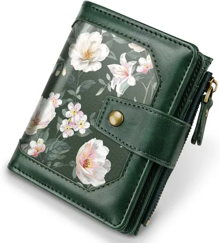 Vista 19 de Billeteras pequeñas Billetera vintage para mujer, beige y marrón, Vintage