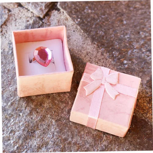 Vista 8 de Joyero para mujer, organizador de aretes para mujer, estuche pequeño para pulsera, organizador de joyas, caja de regalo, caja de regalo pequeña