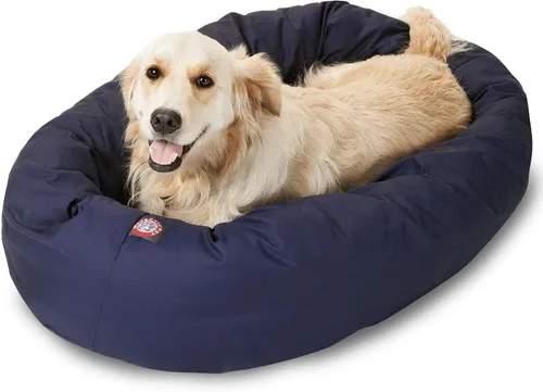 Vista 32 de Majestic Pet Products - Cama en forma de bagel para perro, color caqui, 32 pulgadas