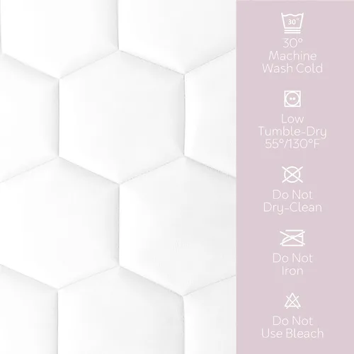 Vista 7 de Hearth & Harbor Funda acolchada para colchón tamaño Queen, 100% impermeable, funda de colchón ajustable con bolsillo profundo de 8 a 21 pulgadas
