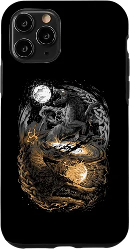 Vista 29 de Funda para iPhone 16 Lobo Viking Wolf Norse Mythology Pagan Ragnarok Wolves