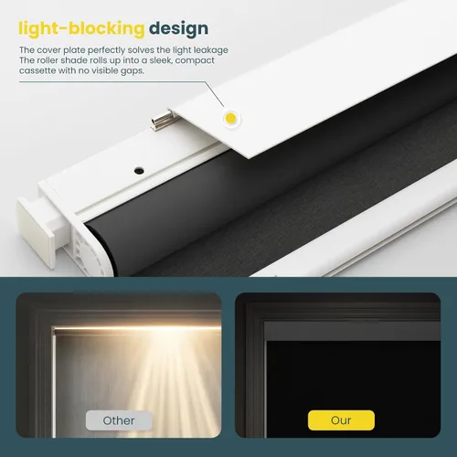 Vista 5 de Persianas motorizadas sin taladro, persianas automáticas para ventanas, persianas enrollables eléctricas con control remoto, persianas inteligentes