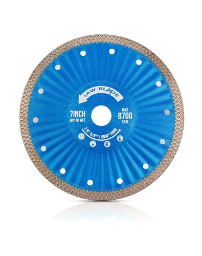 Vista 9 de Hoja de sierra de diamante de 4 "Hoja de corte de porcelana súper fina para cortar baldosas cerámicas de mármol de granito..