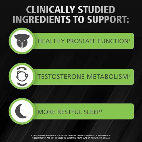 Vista 6 de Urinozinc Prostate Plus, Saw Palmetto & Beta Sitosterol Suplemento para hombres, reduce la micción frecuente (suministro para 2 meses, 120 unidades)