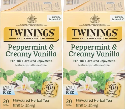 Vista 135 de Twinings Bolsas de té negro Blackcurrant Breeze envueltas individualmente, 20 unidades (paquete de 1), dulce, sabor picante, con cafeína, disfruta