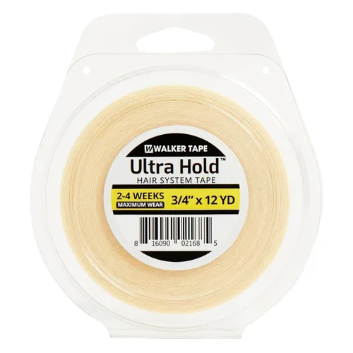 Vista 2 de Walker Tape Rollo de cinta Ultra Hold de 1/2 x 12 yardas para instalaciones de pelucas, sistemas de encaje, aplicaciones de tupé, preparación