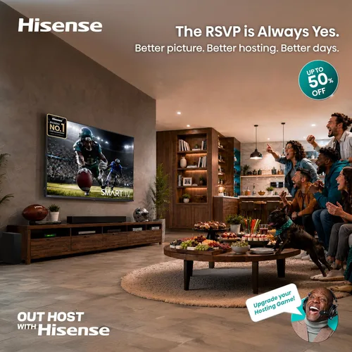 Vista 2 de Hisense Smart Roku TV de 40 pulgadas Serie A4 FHD 1080p con compatibilidad Alexa (40A4NR) - Dolby Audio, diseño de bisel delgado, Asistente de Google
