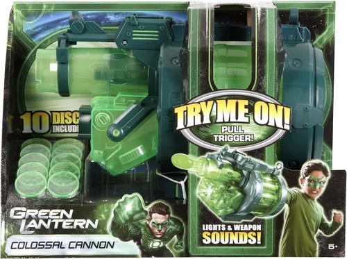 Vista 4 de Mattel Linterna Verde Colosal Cañón Blaster