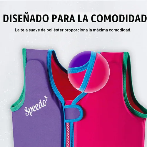Vista 4 de Speedo Kids Chaleco Salvavidas Clásico para Aprender a Nadar UPF 50
