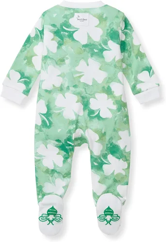 Vista 101 de Burt's Bees Baby - Pijama de una pieza para bebé, mameluco para dormir y jugar, algodón 100% orgánico, cremallera frontal