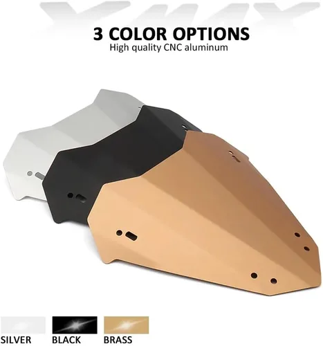 Vista 6 de Parabrisas de aluminio para motocicleta Yamaha X-MAX 300 2023 carenado delantero protector deflector de viento (negro)
