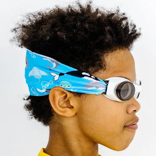 Vista 15 de Splash Place - Gafas de natación con correa de tela - Gafas de natación para adultos y niños - Tema de todo el mundo