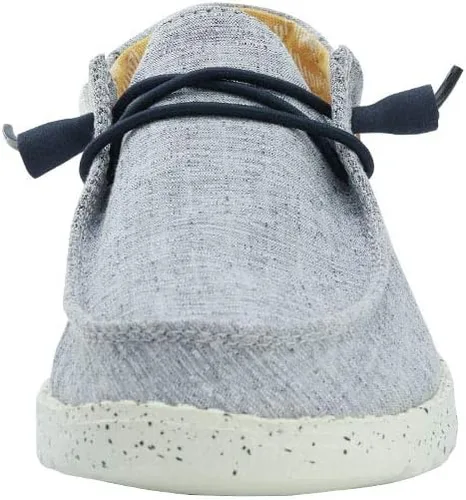 Vista 4 de Hey Dude Wendy Chambray Mocasines para mujer