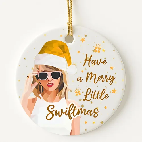 Vista 7 de Adorno de estrella de música de cultura pop 2025 – Adorno de Navidad coleccionable de acrílico para amantes de la música y fanáticos – Decoraciones