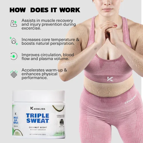 Vista 5 de Kewlioo Triple Sweat Workout Enhancing Cream - Coco