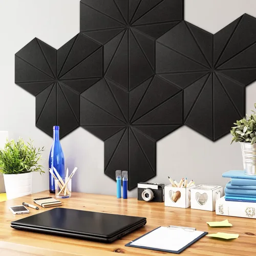 Vista 8 de Art3dwallpanels Paneles acústicos autoadhesivos, paquete de 12, 14 x 12 x 0.4 pulgadas