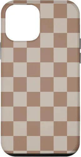 Vista 16 de Bonita funda Classic Dark Brown Checkered Big Checkerboard para iPhone 16