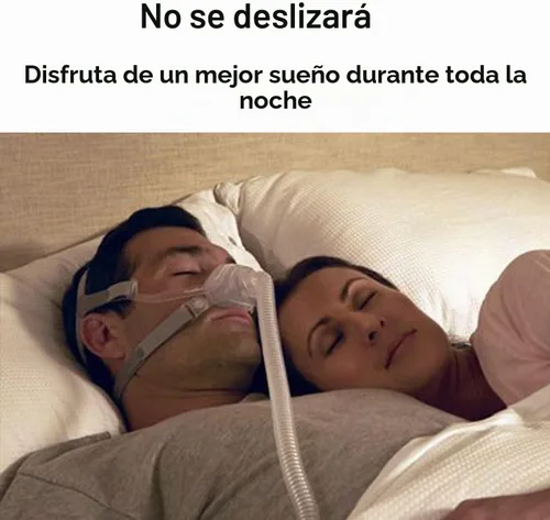 Vista 3 de LALASTAR Correa de repuesto para el casco N20, máscara CPAP de almohada nasal, casco CPAP compatible con N20, diadema ajustable con dos clips Azul-1