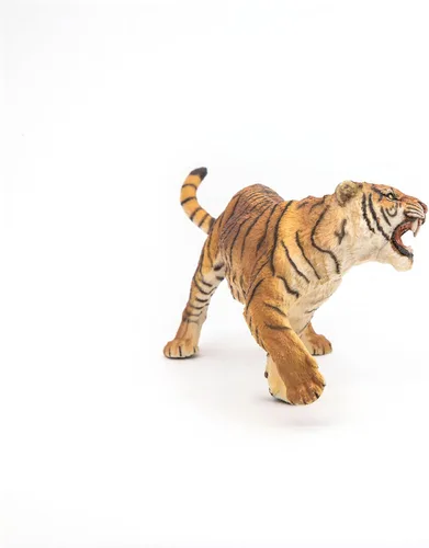 Vista 6 de Papo - Figura realista de tigre rugiente para niños - A partir de 3 años - Colección de depredadores de la selva - Juego educativo de animales