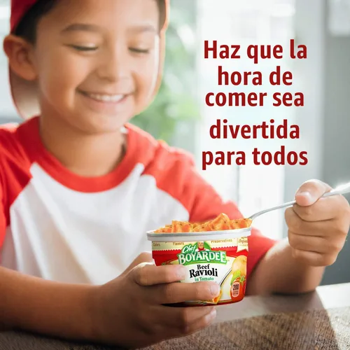 Vista 7 de Chef Boyardee Ravioles de carne en salsa de pasta, alimentos para microondas, cuenco apto para microondas de 7.5 onzas (12 cuencos)