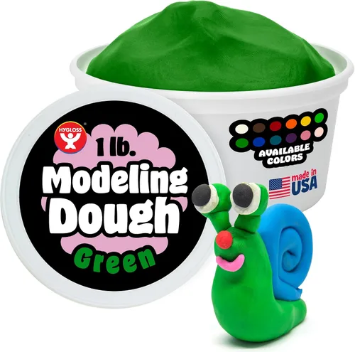 Vista 25 de Hygloss Masa de Modelado para Jugar para Niños – Masa Sensorial Segura y No Tóxica para Artes y Manualidades – Tubo de 1 lb – Arcilla de Jugar