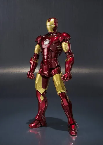 Vista 2 de S.H.Figuarts - Figura de acción Iron Man Mark 3, sobre 6.102 in, ABS, PVC y fundida a presión