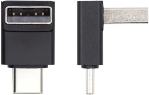 Vista 15 de xiwai USB3.0 tipo A macho a USB 3.1 tipo C macho hacia arriba opuesto en forma de U en ángulo trasero 90 grados adaptador de carga de datos 10Gbps