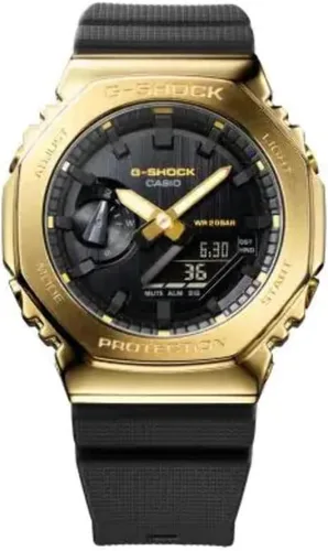 Vista 2 de Casio G-Shock Reloj de oro para hombre GM-2100G-1A9ER, Negro -, Militar
