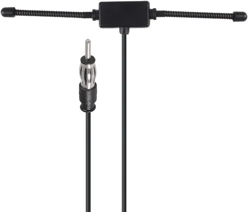 Vista 2 de Antena dipolo estéreo universal AM FM para automóvil, montaje adhesivo oculto, antena de radio AM FM para vehículos, automóviles, camiones, SUV