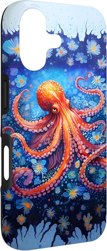 Vista 3 de Funda con diseño de criatura marina de pulpo Kraken para iPhone 17
