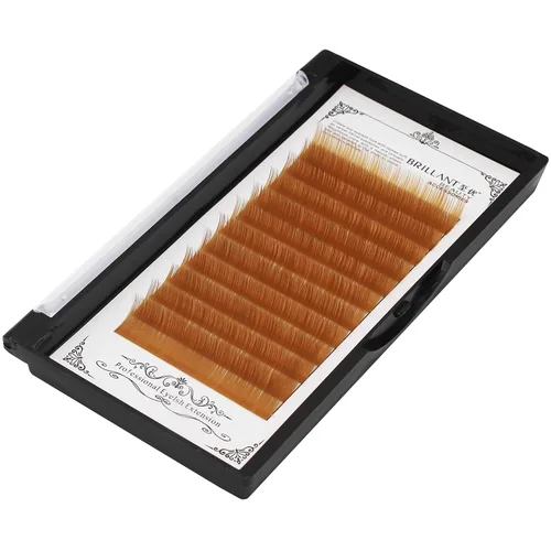 Vista 9 de Scala - Pestañas postizas de grosor de 0.004 in, rizo C, marrón claro, marrón oscuro, negro y marrón, extensión de pestañas postizas naturales