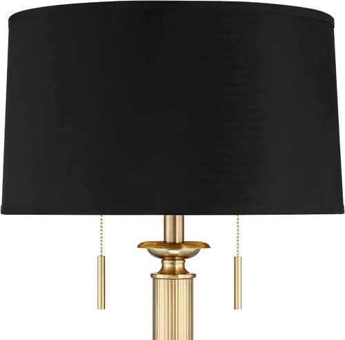 Vista 3 de Wynne - Lámpara de mesa grande de 30 pulgadas, puertos USB duales