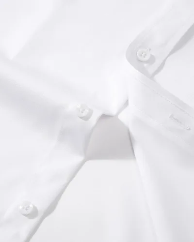 Vista 4 de Alimens & Gentle Camisas de vestir para hombre, manga larga, elásticas, sin arrugas, con botones