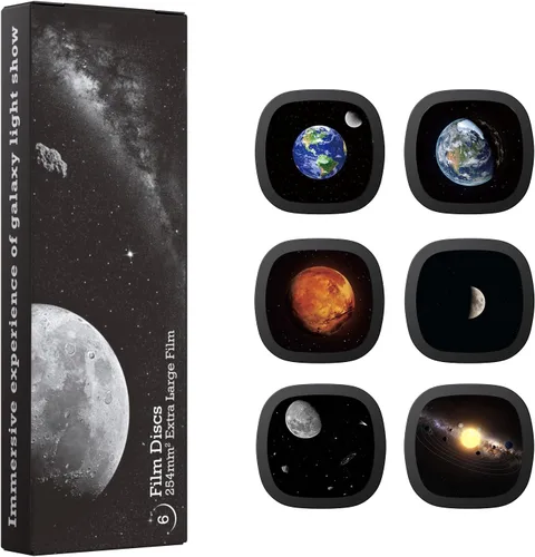 Vista 15 de Disco Proyector Galaxy – Diapositiva Proyector Ultra HD, Compatible con Proyectores Galaxy Ainael y Modelos SKE-TKQ01 & BL-DQY02 – Set de 6 Discos