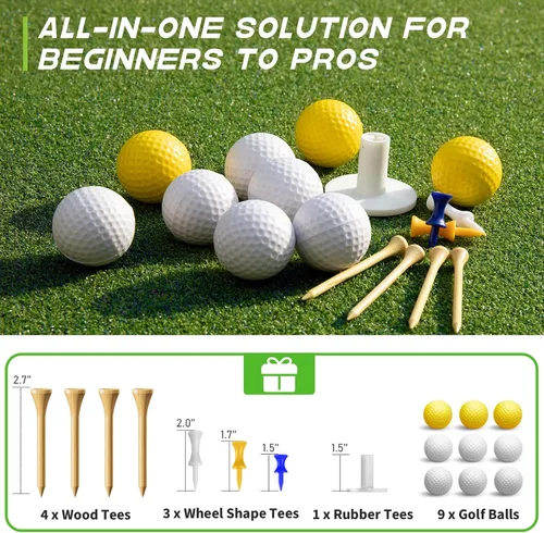 Vista 5 de Bltend Golf Mat: 5x4ft & 5x5ft Heavy-Duty Golf Hitting Mats Practice Outdoor/Indoor, Elite Dense Artificial Turf Matt Training Aid for