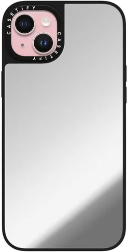 Vista 24 de CASETiFY Funda de espejo para iPhone Air [Reflejante/Compatible con Magsafe / Protección contra caídas de 4.9 pies de grado militar 1X] - Negro